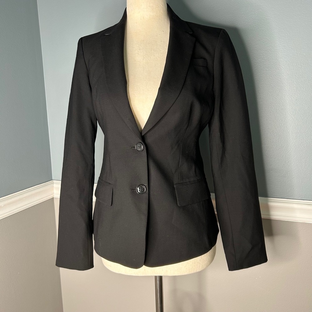 Banana Republic Womens Two-Button Tailored Blazer‎ Petite 0P whimsygoh